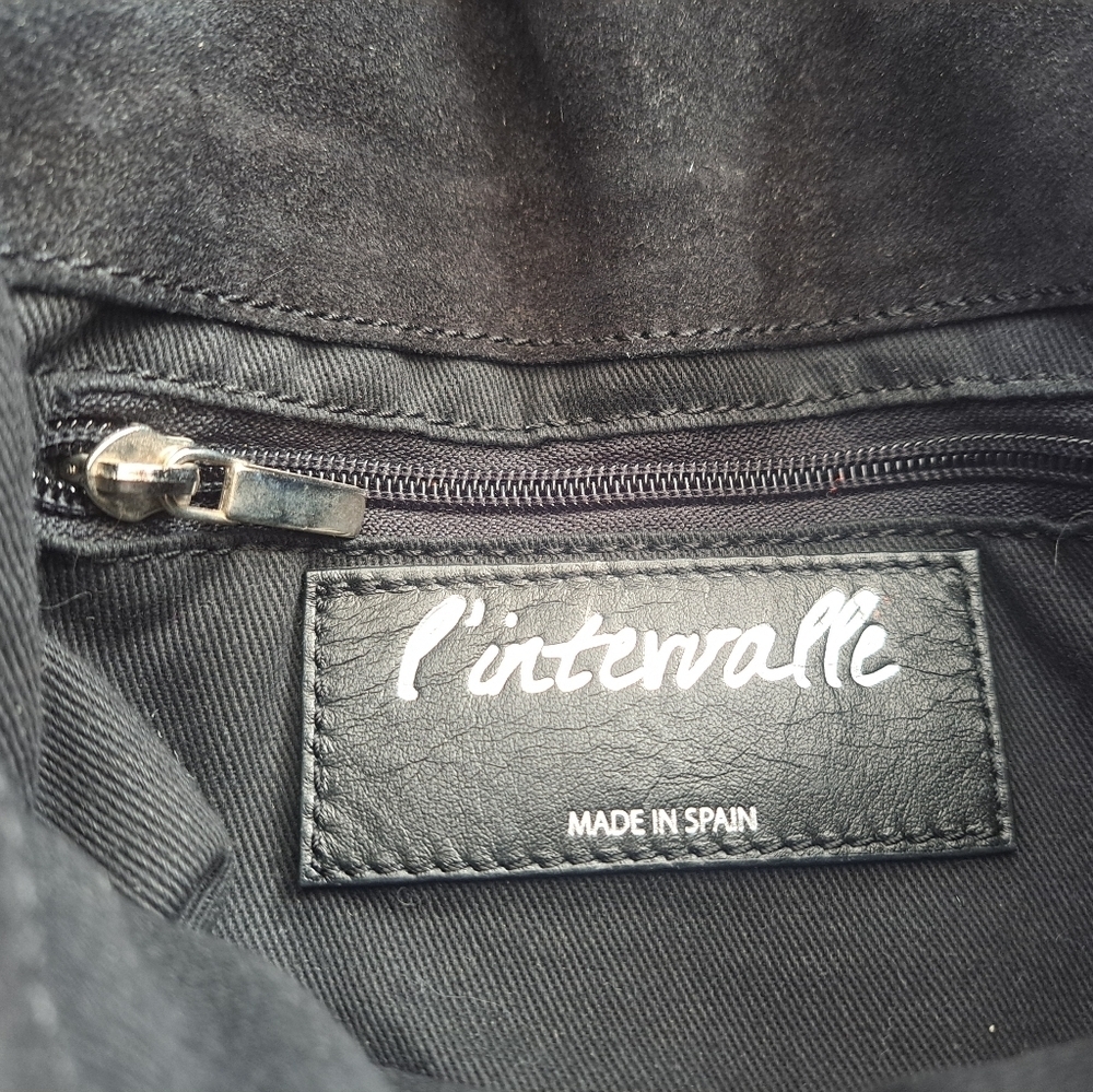 Vintage L'’Intervalle Floral Velvet Quilted Shoulder Bag Made in Spain Purse - Picture 10 of 13
